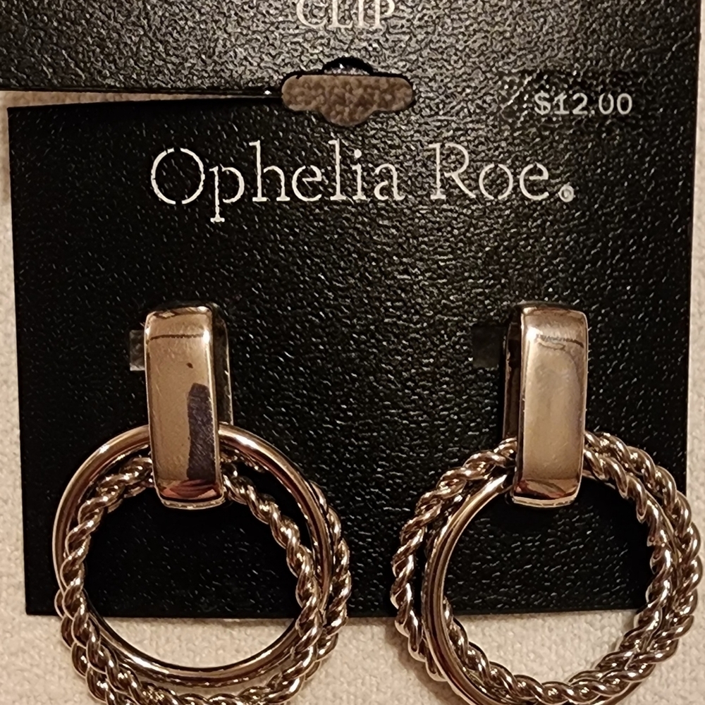 Ophelia Roe Silver Clip Earrings